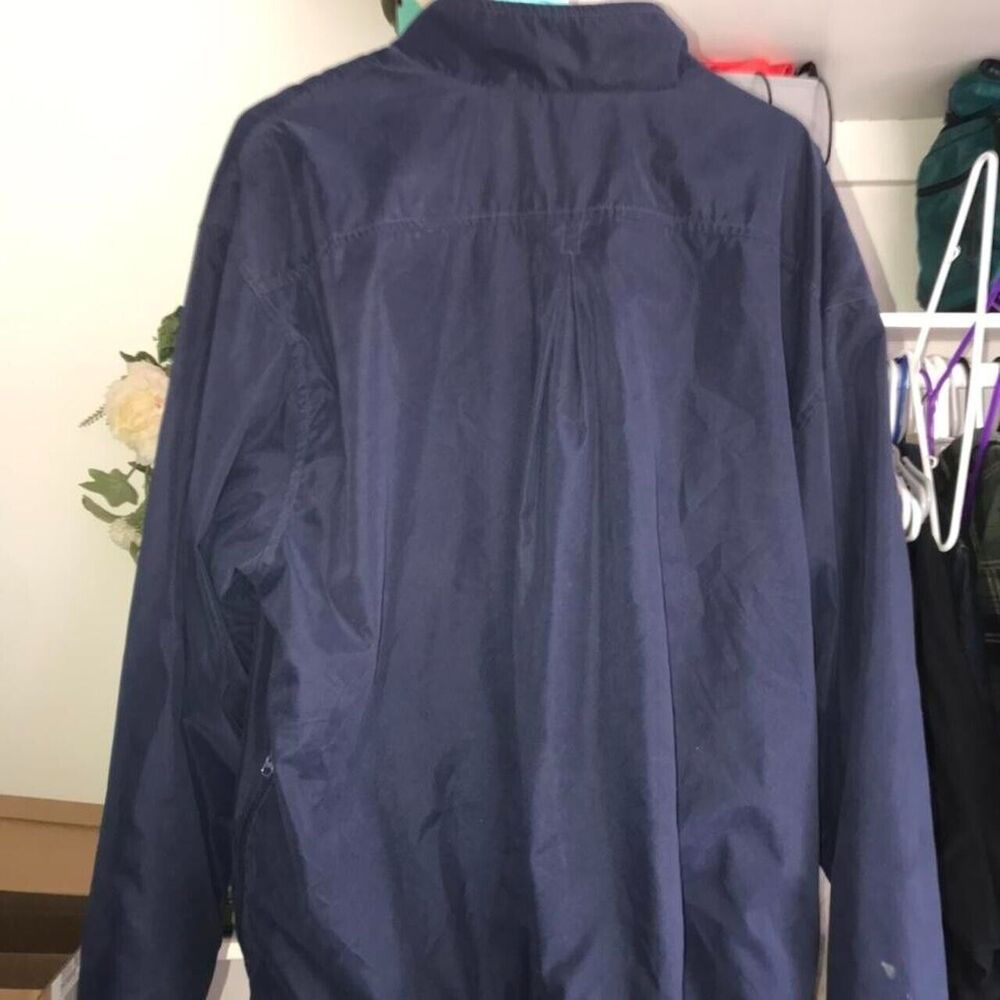 Fleece lined Nike jacket navy on navy logo on chest Size xl to Xxl no tags Cozy - Picture 3 of 9